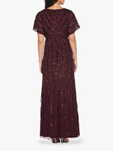 Load image into Gallery viewer, Flutter Sleeve Beaded Gown

